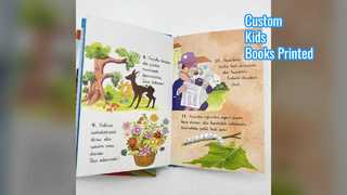 Individueller Kinderbuchdruck auf 170 g/m² mattem Kunstdruckpapier